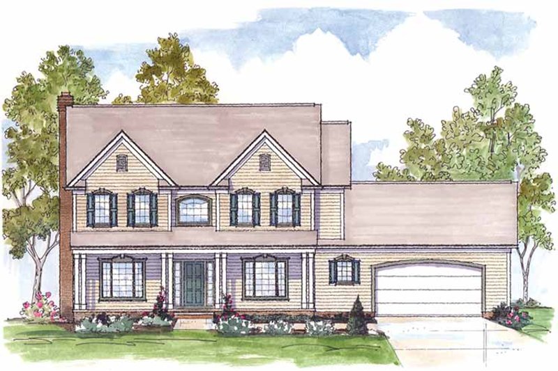 Dream House Plan - Traditional Exterior - Front Elevation Plan #435-25