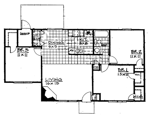House Plan Design - Contemporary Floor Plan - Main Floor Plan #30-251