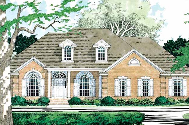 Architectural House Design - Exterior - Front Elevation 5 for Colonial House Plan #472-171 - 3 bed, 2.5 bath
