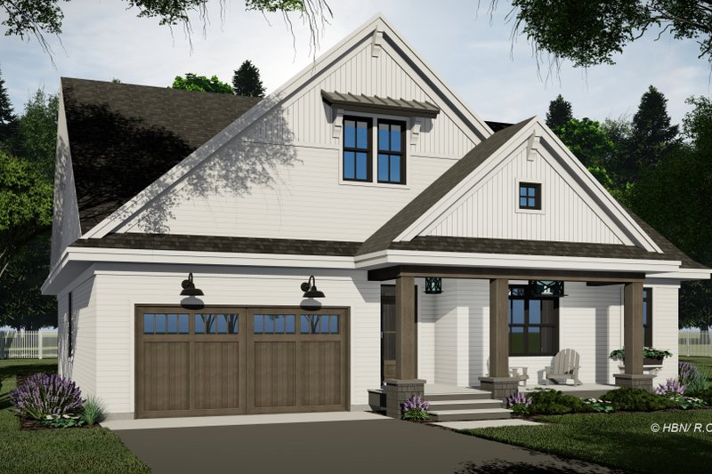 Home Plan - Exterior - Front Elevation 4 for Farmhouse House Plan #51-1327 - 3 bed, 2.5 bath