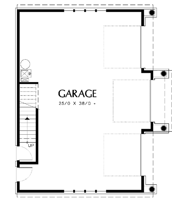 Architectural House Design - Craftsman Floor Plan - Main Floor Plan #48-803
