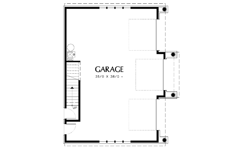 Craftsman Style House Plan - 2 Beds 1 Baths 908 Sq/Ft Plan #48-803