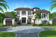 Beach Style House Plan - 5 Beds 6 Baths 6833 Sq/Ft Plan #27-541 