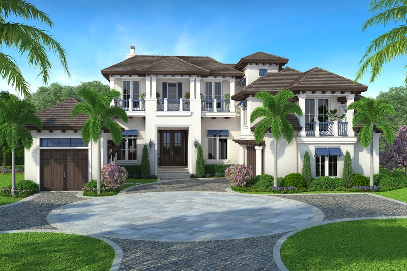 Architectural House Design - Beach Exterior - Front Elevation Plan #27-541