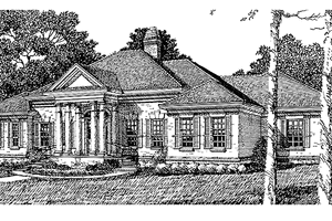 Architectural House Design - European Exterior - Front Elevation Plan #985-10