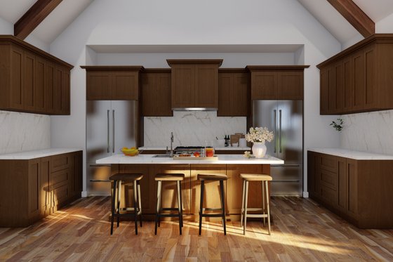 Interior - Kitchen 1 for European House Plan #923-14 - 3 bed, 2.5 bath