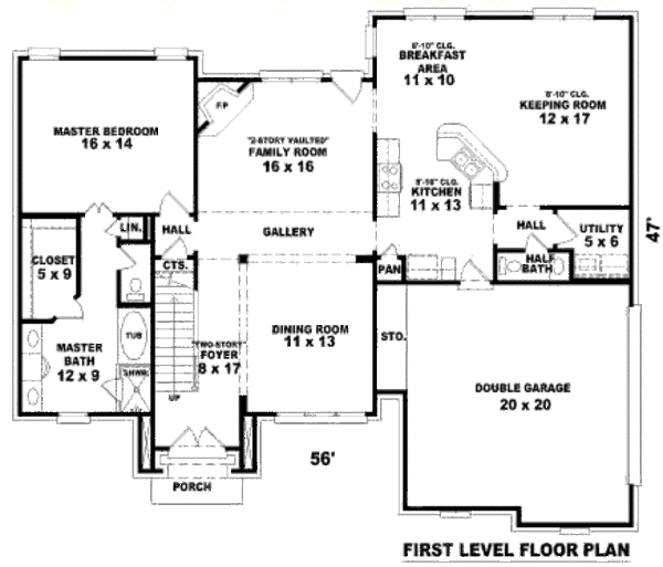 European Floor Plan - Main Floor Plan #81-13725