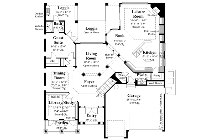 Dream House Plan - Floor Plan - Main Floor for Classical House Plan #930-288 - 5 bed, 5.5 bath