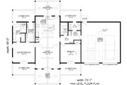 Ranch Style House Plan - 2 Beds 2 Baths 1442 Sq/Ft Plan #932-1045 