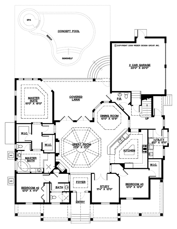 House Plan Design - Country Floor Plan - Main Floor Plan #1017-149