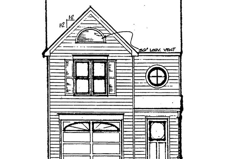 Architectural House Design - Exterior - Front Elevation 3 for Victorian House Plan #30-329 - 2 bed, 2.5 bath