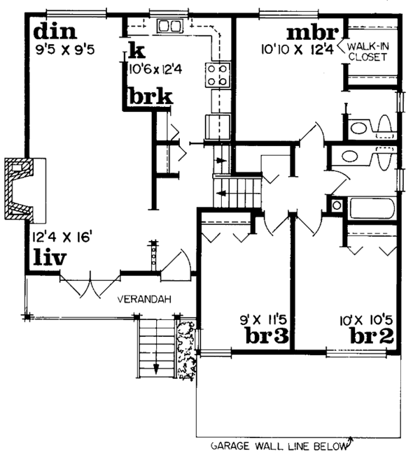 House Blueprint - Contemporary Floor Plan - Main Floor Plan #47-671