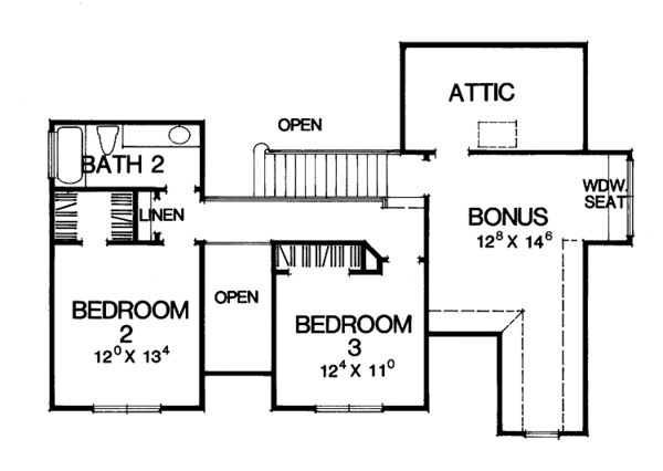 Architectural House Design - Country Floor Plan - Upper Floor Plan #472-108