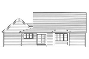 Exterior - Rear Elevation for Farmhouse House Plan #46-868 - 3 bed, 2.5 bath