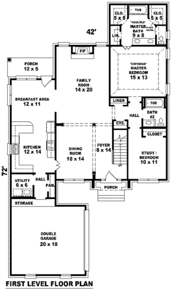 European Floor Plan - Main Floor Plan #81-861