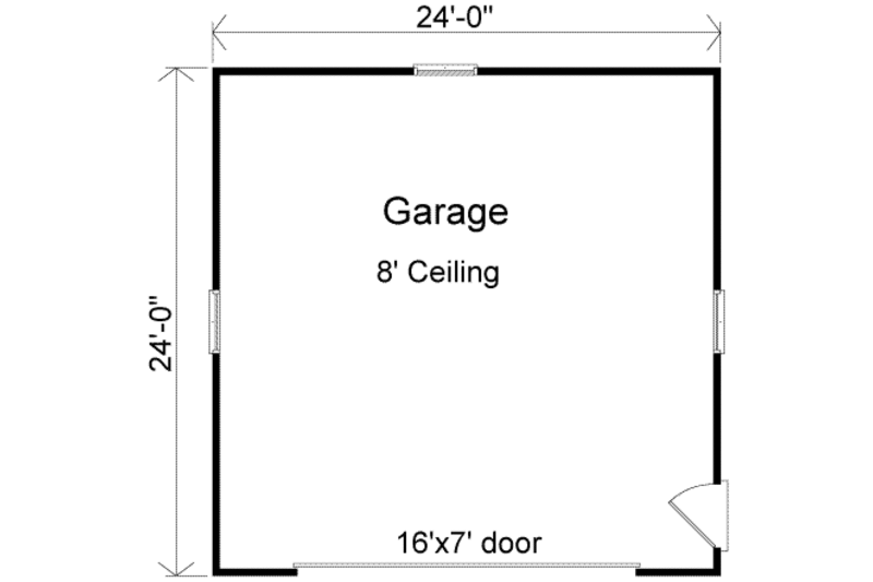 Home Plan - Floor Plan - Main Floor for Traditional House Plan #22-445, 0 bath