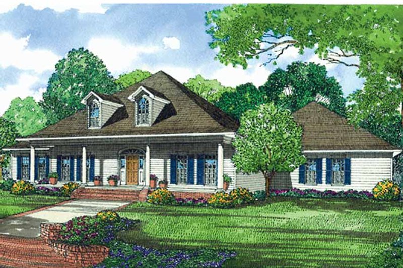 Architectural House Design - Classical Exterior - Front Elevation Plan #17-3099
