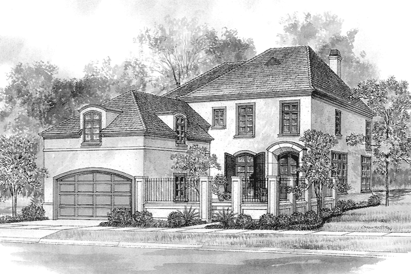 Dream House Plan - Country Exterior - Front Elevation Plan #301-128