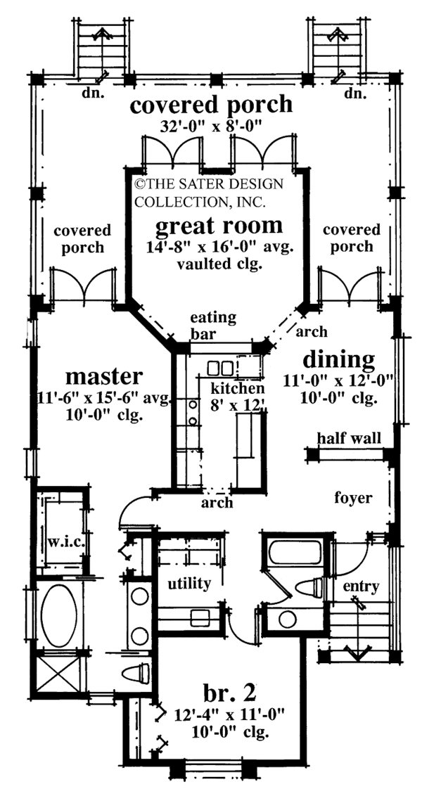 Dream House Plan - Country Floor Plan - Main Floor Plan #930-73