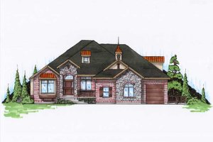 Dream House Plan - Traditional Exterior - Front Elevation Plan #5-458