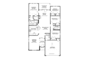 Craftsman Style House Plan - 4 Beds 2 Baths 1903 Sq/Ft Plan #17-3362 