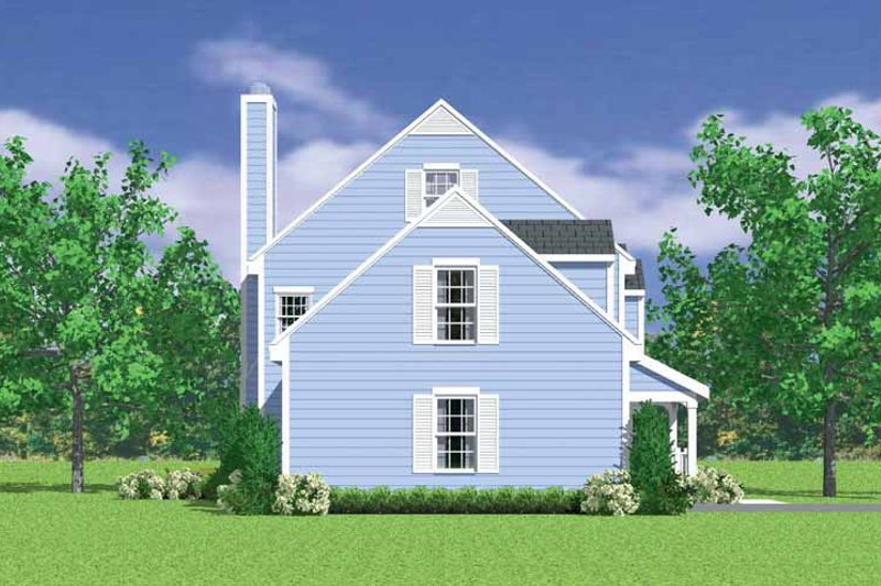 Dream House Plan - Exterior - Other Elevation 1 for Country House Plan #72-1105 - 3 bed, 2.5 bath