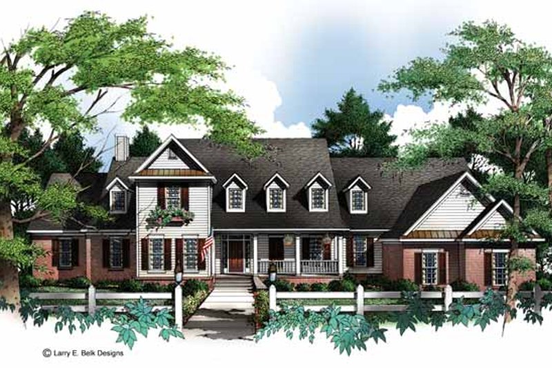 Architectural House Design - Country Exterior - Front Elevation Plan #952-240