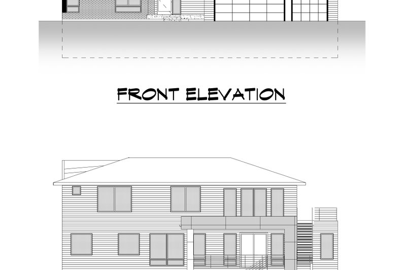 Dream House Plan - Exterior - Other Elevation 2 for Contemporary House Plan #1066-187 - 5 bed, 4 bath