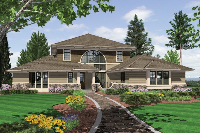 House Design - 3200 square foot 3 bedroom 3 and half contemporary house plan