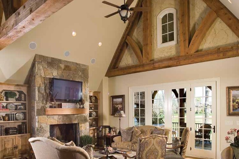 Dream House Plan - Interior - Family Room for European House Plan #453-606 - 3 bed, 4.5 bath