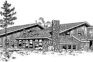 Architectural House Design - Traditional Exterior - Front Elevation Plan #60-999