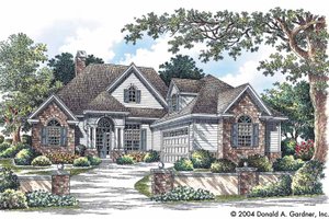 Exterior - Front Elevation 3 for Craftsman House Plan #929-732 - 3 bed, 2 bath