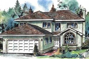 Traditional Exterior - Front Elevation Plan #18-9102