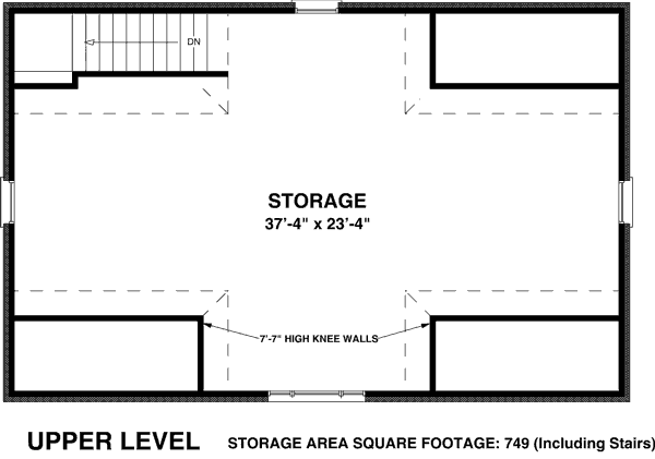 Architectural House Design - Traditional Floor Plan - Upper Floor Plan #56-570