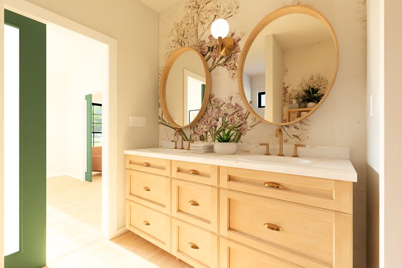 House Blueprint - Interior - Master Bathroom for Farmhouse House Plan #126-247 - 3 bed, 2 bath