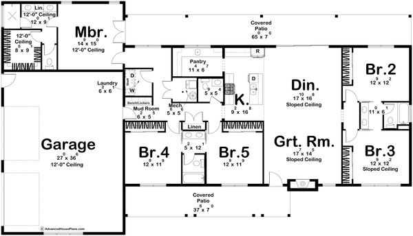 Home Plan - Barndominium Floor Plan - Main Floor Plan #455-667