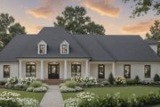 Ranch Style House Plan - 4 Beds 3.5 Baths 2600 Sq/Ft Plan #21-645 Exterior 