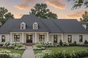 Ranch Exterior - Front Elevation Plan #21-645