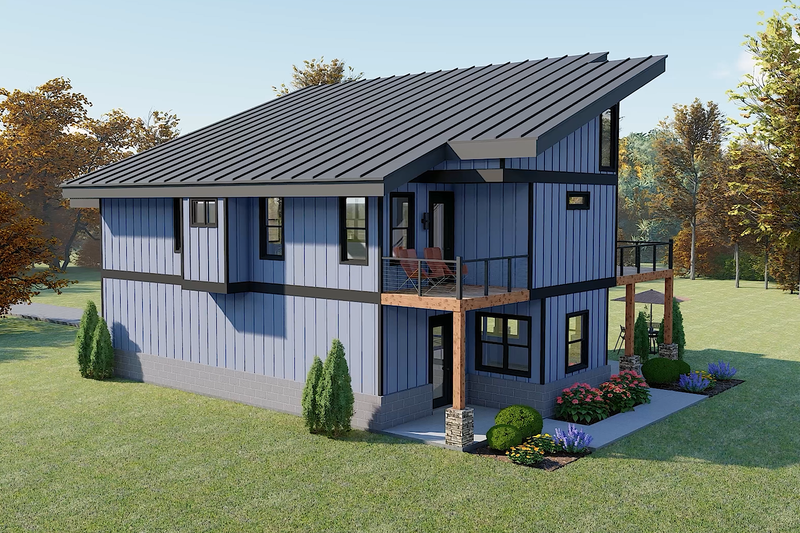 House Design - Exterior - Other Elevation 1 for Contemporary House Plan #932-1129 - 3 bed, 3 bath