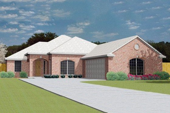 Exterior - Front Elevation for Traditional House Plan #65-255 - 3 bed, 2 bath