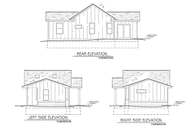 House Plan Design - Exterior - Other Elevation for Farmhouse House Plan #1122-4 - 1 bed, 1 bath