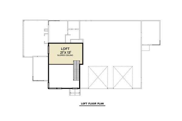 Barndominium Floor Plan - Upper Floor Plan #1070-221