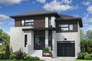 Contemporary Exterior - Front Elevation Plan #25-4561