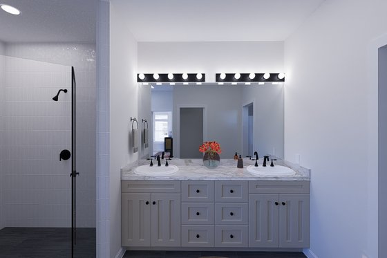 Interior - Master Bathroom 1 for Farmhouse House Plan #1060-361 - 4 bed, 3.5 bath