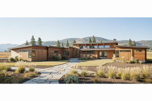 Exterior - Front Elevation 3 for Traditional House Plan #892-25 - 3 bed, 3.5 bath