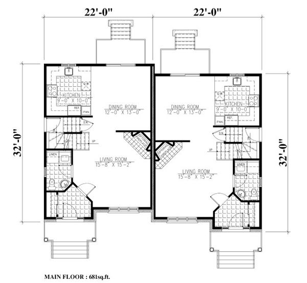 Traditional Floor Plan - Main Floor Plan #138-350