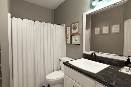 Interior - Bathroom for Traditional House Plan #44-223 - 2 bed, 1 bath