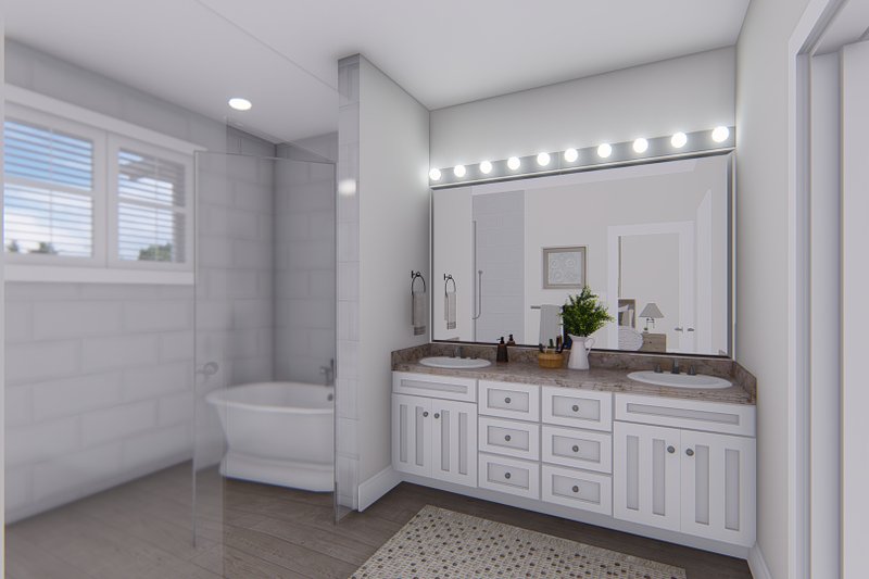 Architectural House Design - Interior - Master Bathroom 3 for Farmhouse House Plan #1060-140 - 5 bed, 2.5 bath