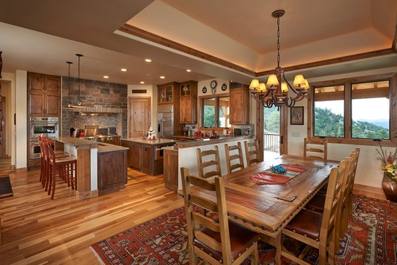 Interior - Kitchen for Log House Plan #942-43 - 3 bed, 3.5 bath