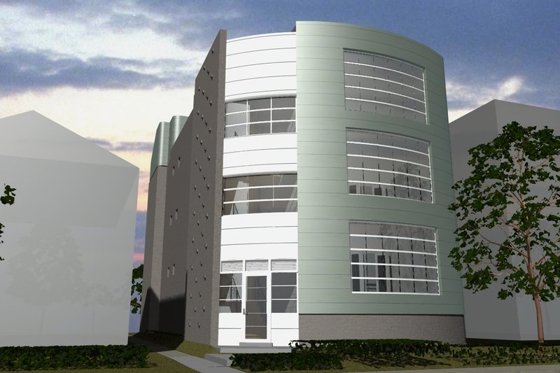 House Plan Design - Contemporary Exterior - Front Elevation Plan #535-21